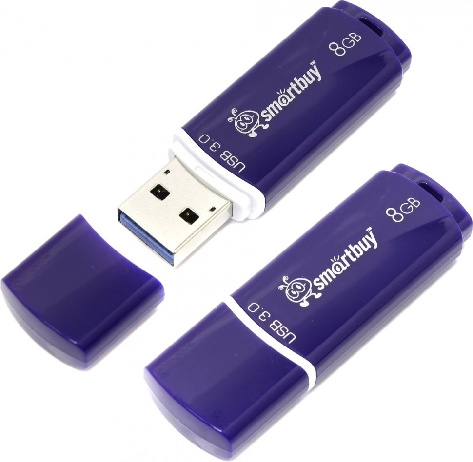 Флеш-накопитель USB  8GB  Smart Buy  Crown 