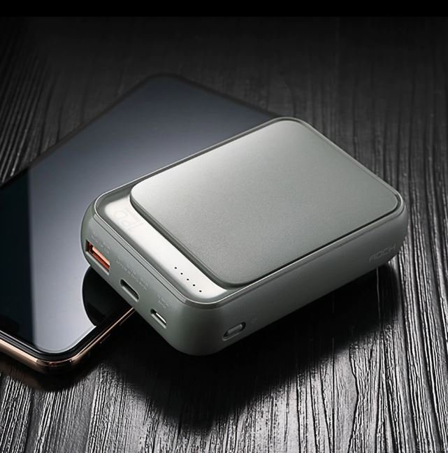 Внешний Аккумулятор Rock P65 Mini PD Power Bank серый 