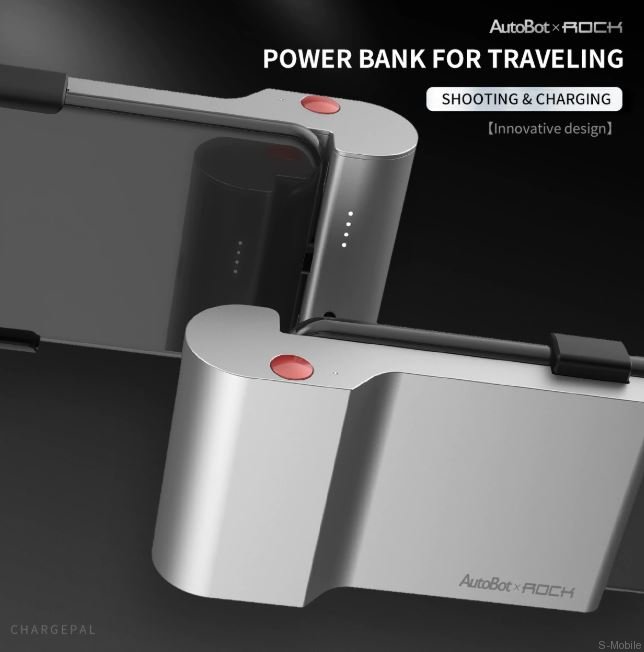 Кейс внешний аккумулятор с кнопкой для фото Rock Battery Case Wireless Shoot For iPhone Power Bank 