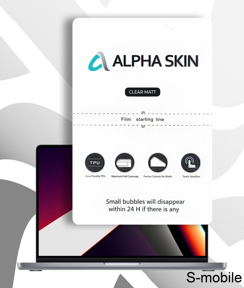Пленка Матовая Alpha-Skin На Ноутбуки "Clear Matte"  