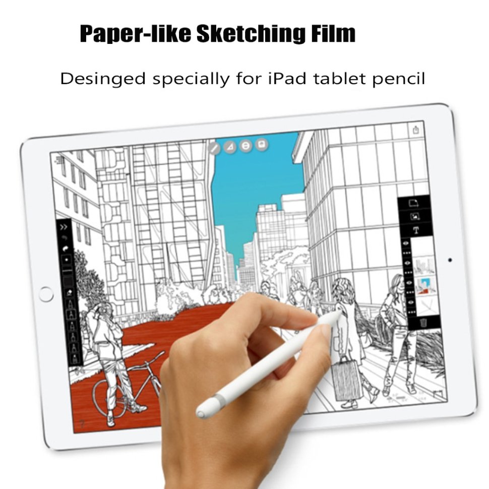 Защитная пленка матовая как бумага Rock Matte Paper-like Film для iPad 2018 12.9-inch 