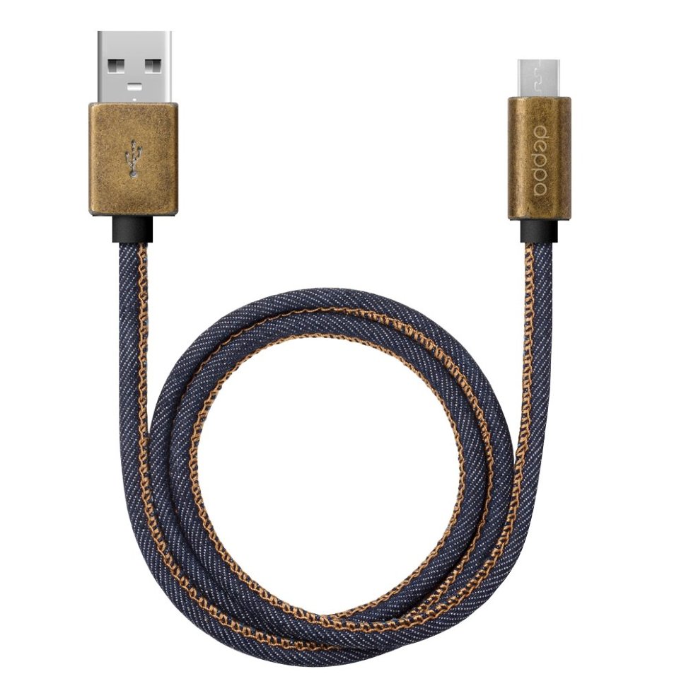 Кабель usb Jeans Deppa - micro USB 