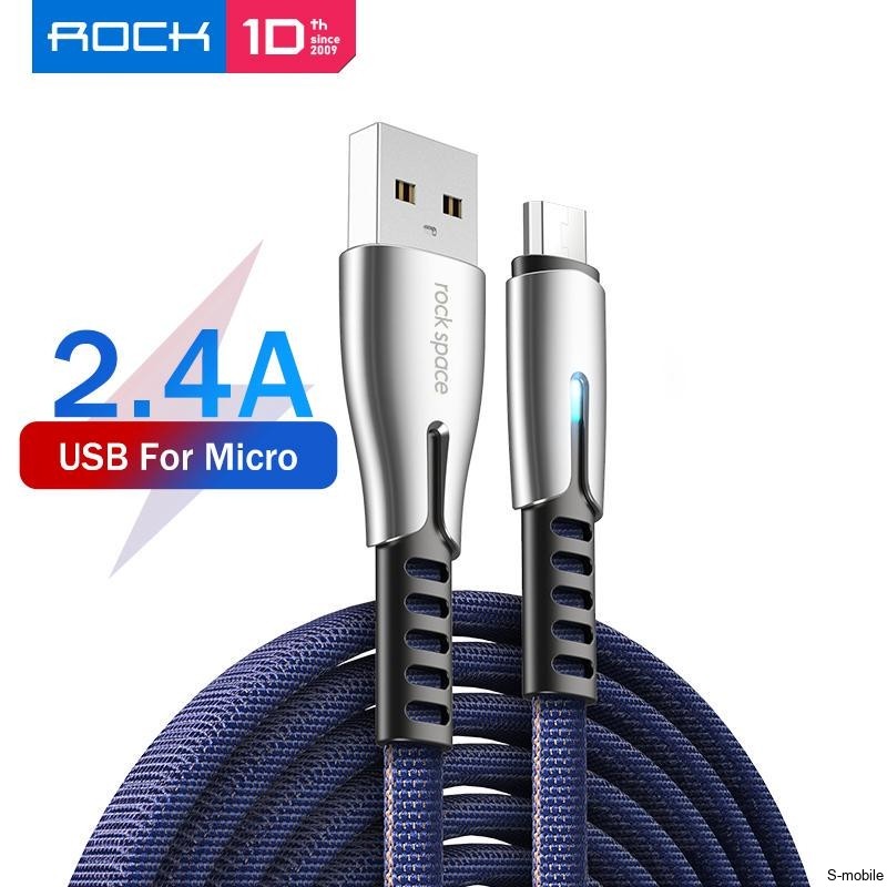 Кабель USB на Micro Zn-Alloy Rock Space M2 