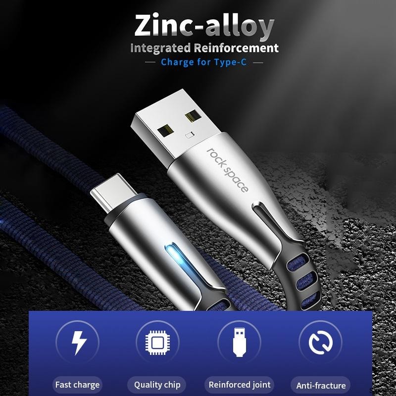 Кабель USB на Type-C Zn-Alloy Rock Space M2 