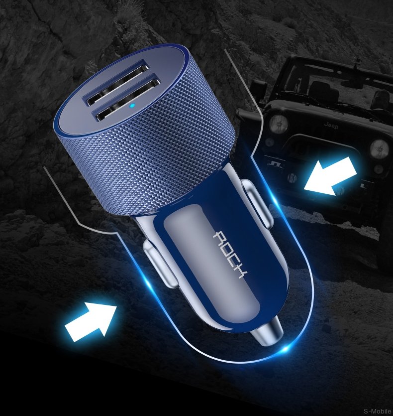 Автомобильное зарядное устройство Rock H3 Car Charger 