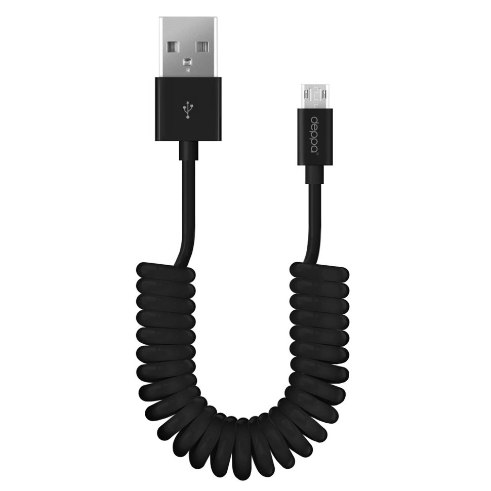 Кабель Deppa USB - micro USB, витой, 2м 