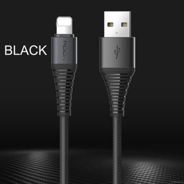 Кабель USB/Type-C Rock Hi-Tensile Type C 3A Charge&Sync Round Cable 2000mm 