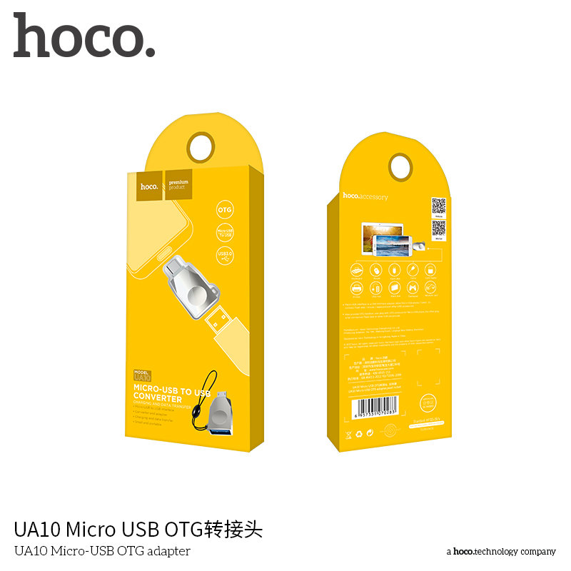 Кабель OTG HOCO UA10 Micro 