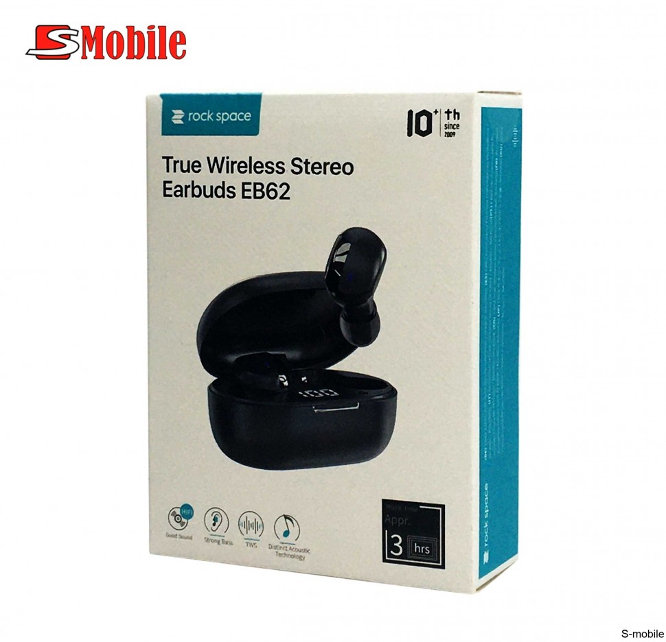 Наушники Rock Space  EB62 True Wireless Stereo Earbuds 