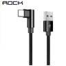 Rock L-shape Type C Metal  Charge & Sync round Cable 