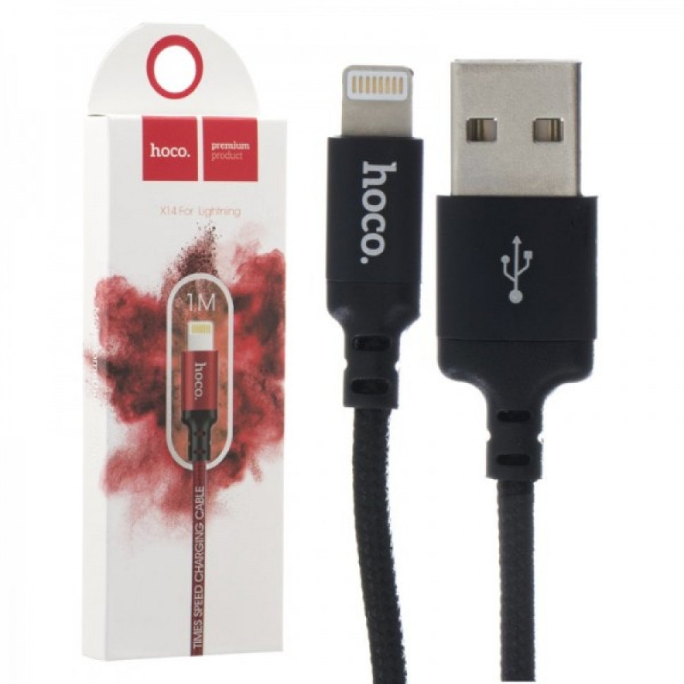Кабель USB/lightning HOCO X14 (1M) 