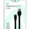 Кабель ALPHA-TECH A6 Charge & Sync USB to Lightning 2.4A  