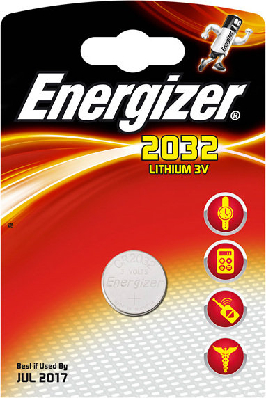 Элемент питания ENERGIZER  CR 2032  Lithium (1бл)   (10/100) 