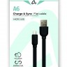 Кабель ALPHA-TECH A6 Charge & Sync USB to Micro 2.4A 