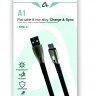 Кабель ALPHA-TECH A1 Charge & Sync USB to Type-C 