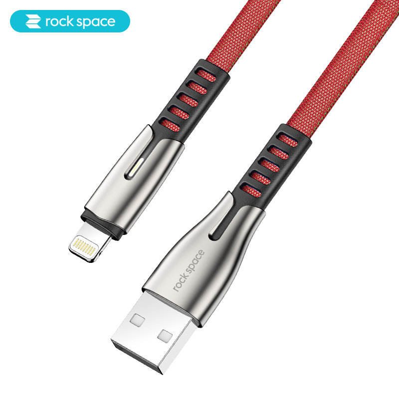 Кабель USB на lightning Zn-Alloy Rock Space M2 