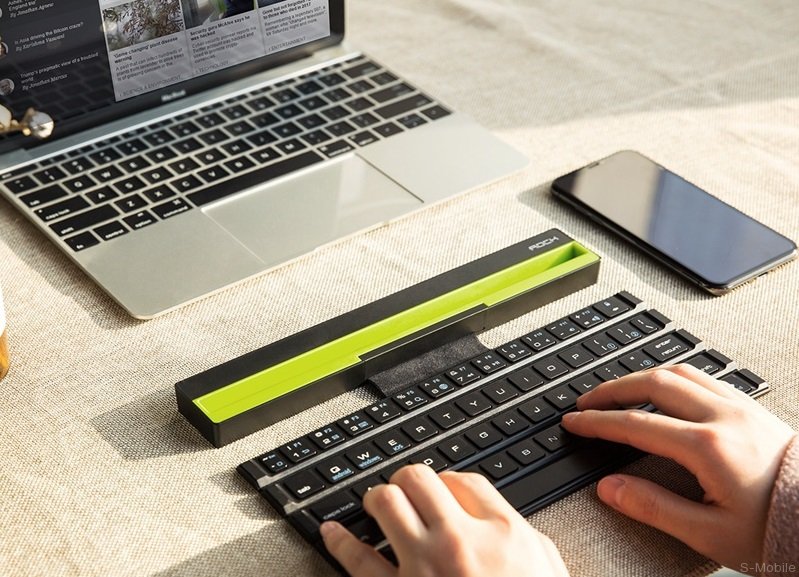 Bluetooth Клавиатура Rock Multi-function Rollable Bluetooth Keyboard R4 