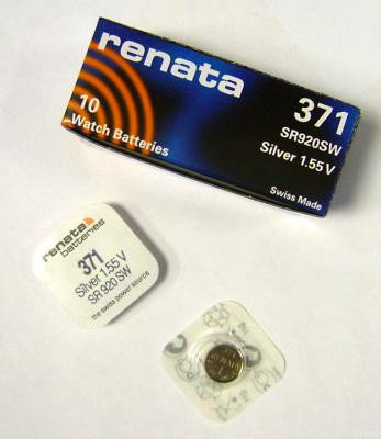 Элемент питания RENATA  R 371, SR 920 SW   (10/100) 