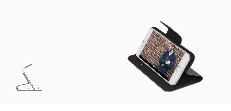 Универсальный чехол-подставка Deppa  Wallet Fold  