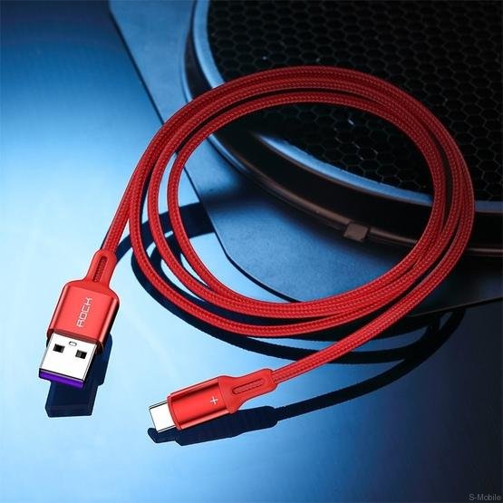  Кабель USB на Type-C Rock R2 для быстрой зарядки 5A 