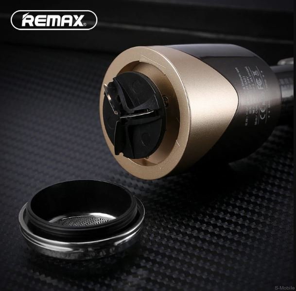 Remax Автомобильная зарядка с кабелем 3 в 1 RT-SP01 Gold 