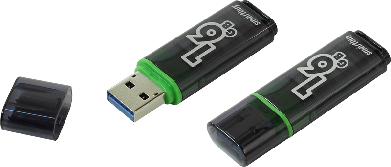 Флеш-накопитель USB  16GB  Smart Buy  Glossy 